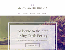 Tablet Screenshot of blog.livingearthbeauty.com